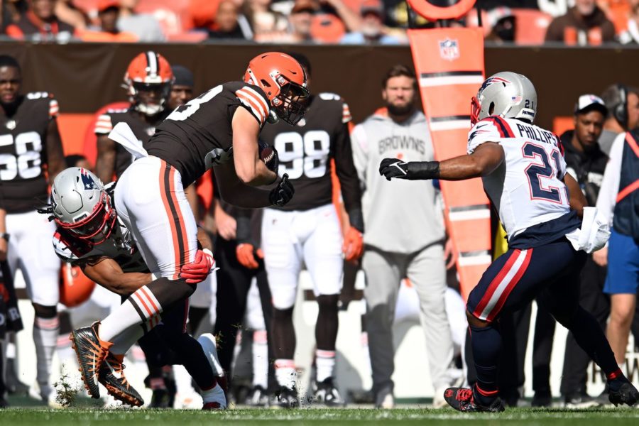 Browns fall to the Patriots on October 16.