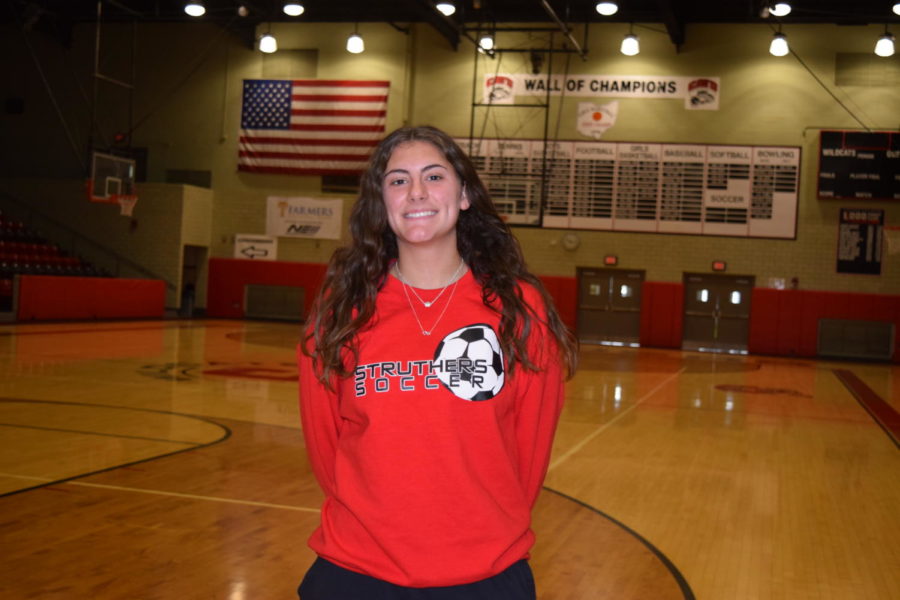 Ava Croyle, sophomore, is the goalie for the soccer team.