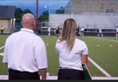 Ron and Sabrina Bartholomew are the Ladycats soccer coaches.