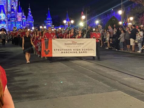 The SHS Band marched in the Disney parade in November.