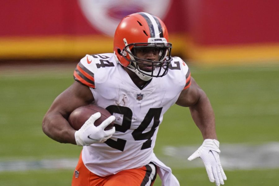 Nick Chubb had 104 yards on only 14 carries against the Commanders.