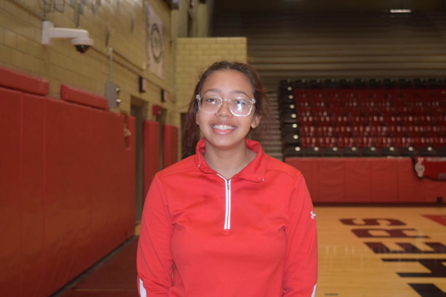 Melyka West, freshman, is finishing up her first year on the track team.