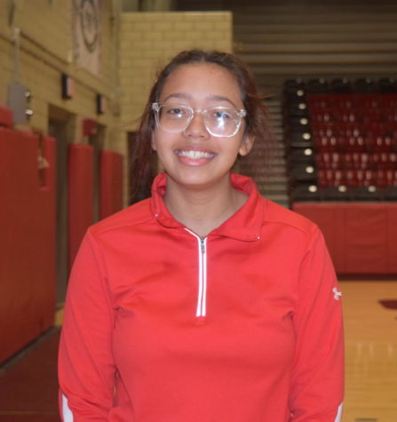 Melyka West, freshman, is finishing up her first year on the track team.
