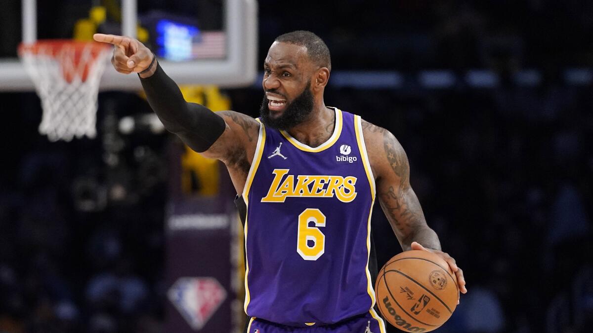 LeBron James is trying to get the Lakers back to the playoffs.