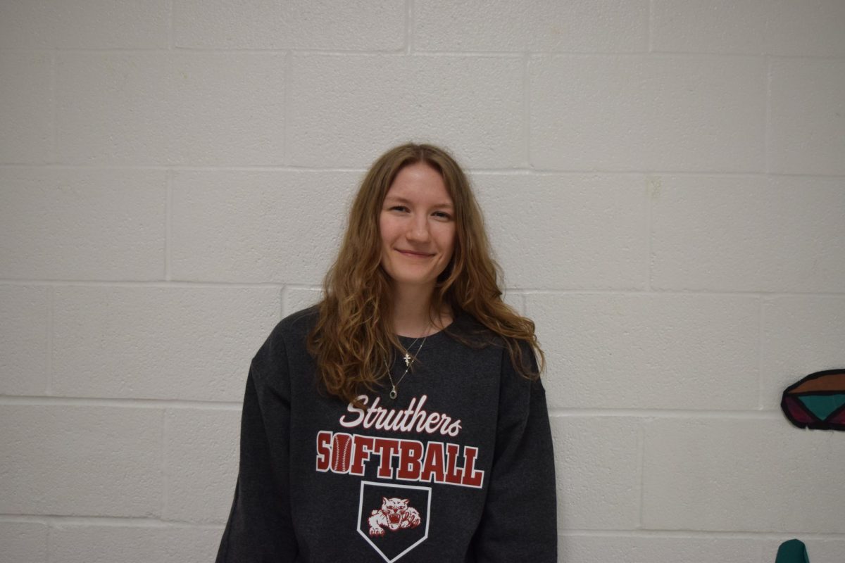 Emma Morris, senior, is a long jumper and a runner on the track team.