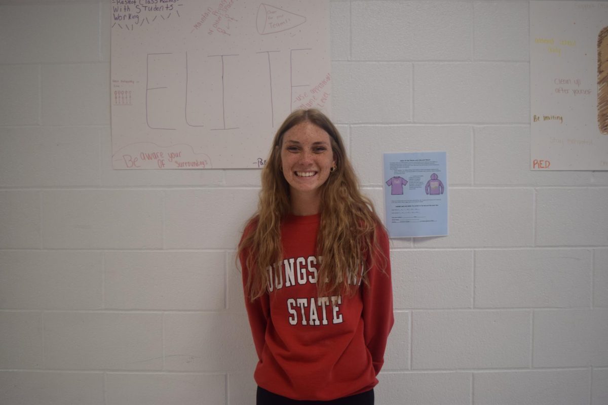 Brianna Rippee, junior, is a member of the track team.