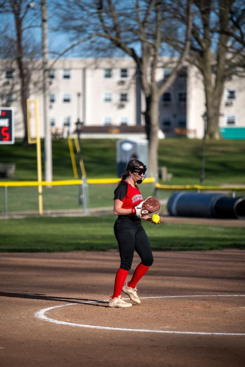 Morgan Minno, senior, is a pitcher for the Ladycats.