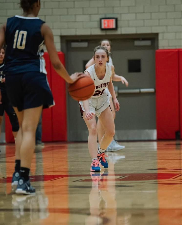 Riley Guy is a point guard for the Ladycats.