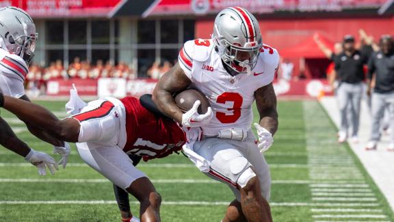 Ohio State defeated Indiana, 38-15.