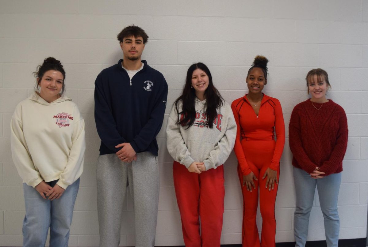 (Left to Right): Katie Morris, Geno Delsignore, Gianna DeSalvo, Anaurra Burgess, Emma Hawkins