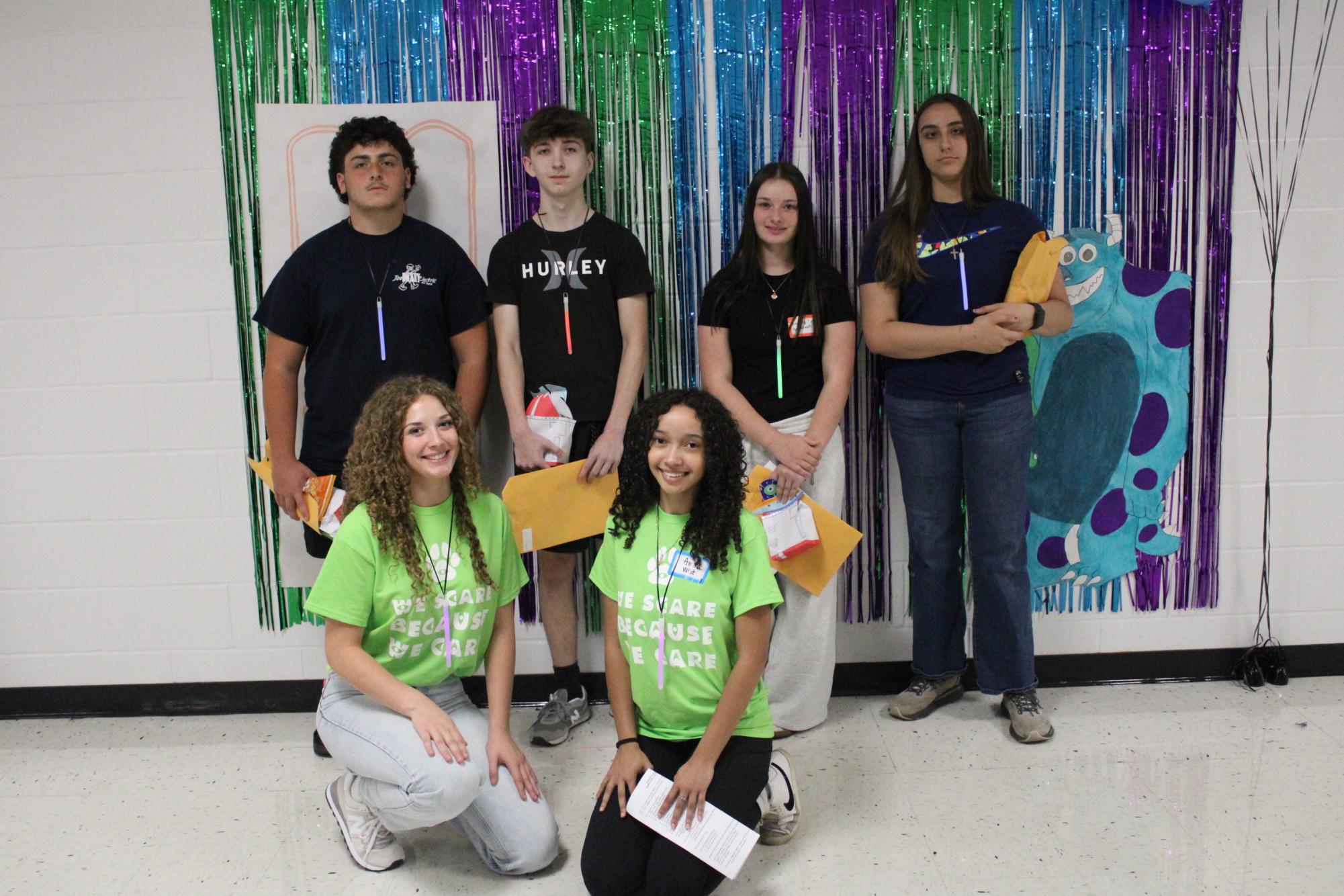 Amira West (front right) is a junior LINK leader.
