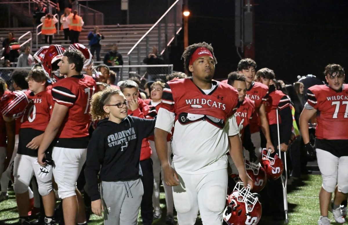 Braylon Myers was the defensive end for the Cats.