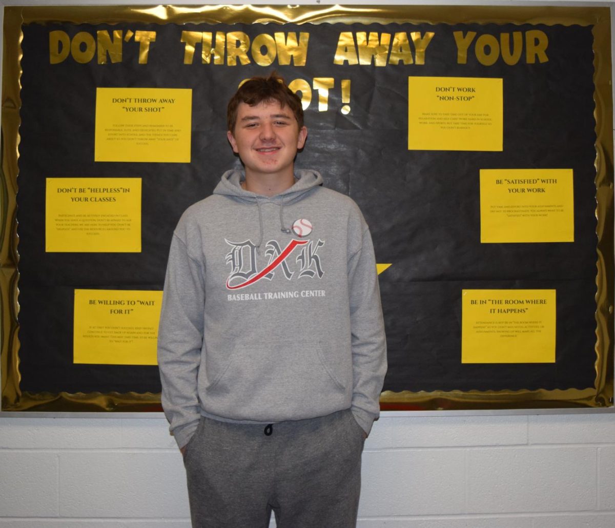 Mason Wortman, freshman, helped at the Special Persons' Dance at SES.