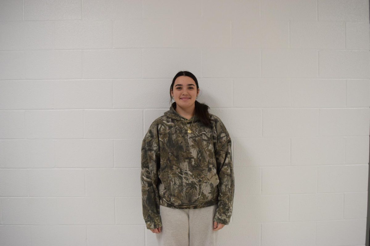 Gia Smiley, junior, plays third base for the softball team.