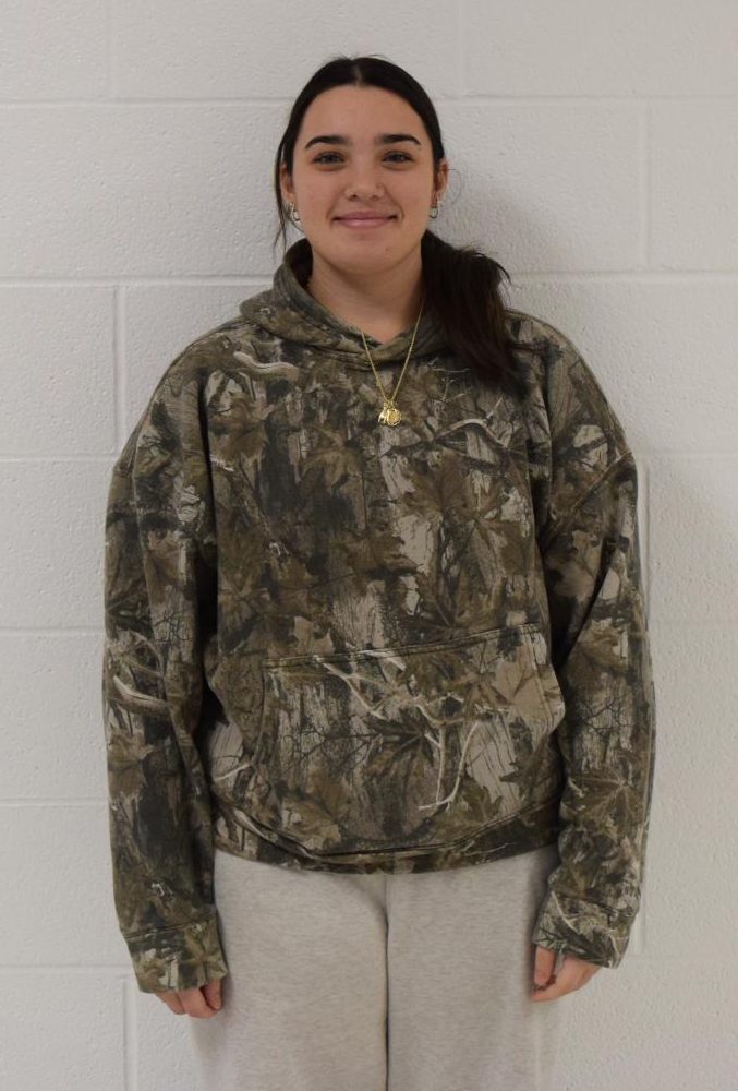 Gia Smiley, junior, plays third base for the softball team.