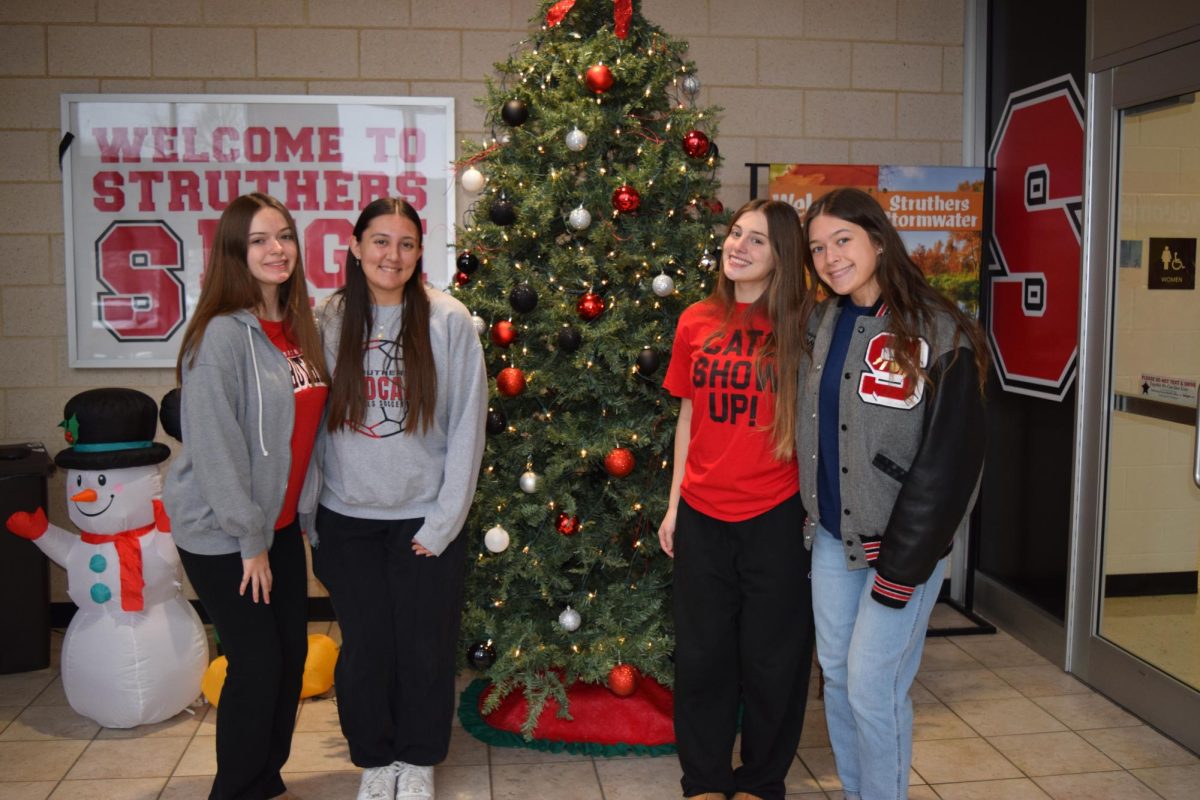 Seniors (left to right): Alanna White, Isabella Sahli, Ella Hogue, JayLynn Sherred