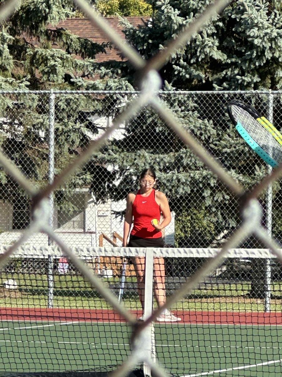 Morgan Howard, junior, plays doubles for the Ladycats.