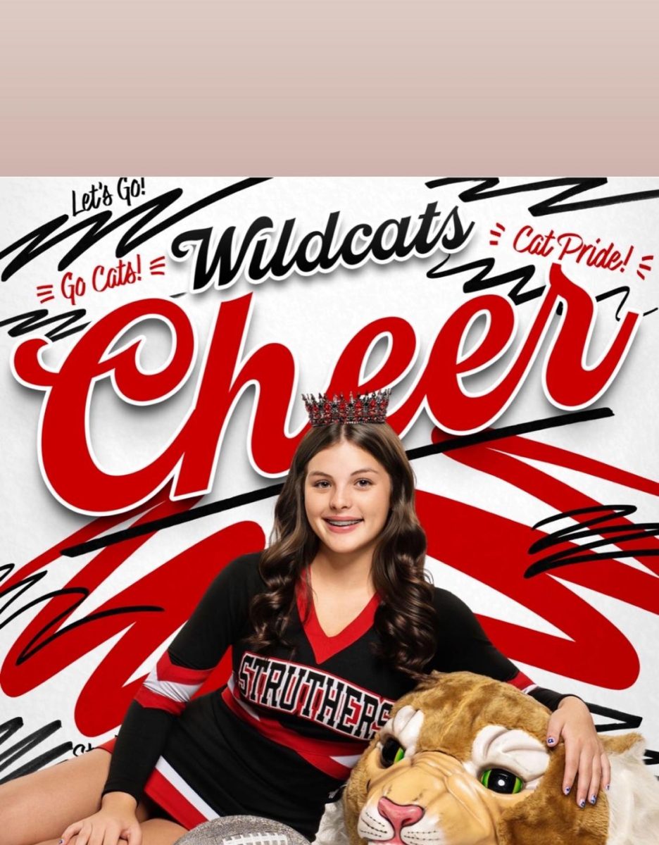 Natalee Caldwell, sophomore, is a cheerleader for the Cats.