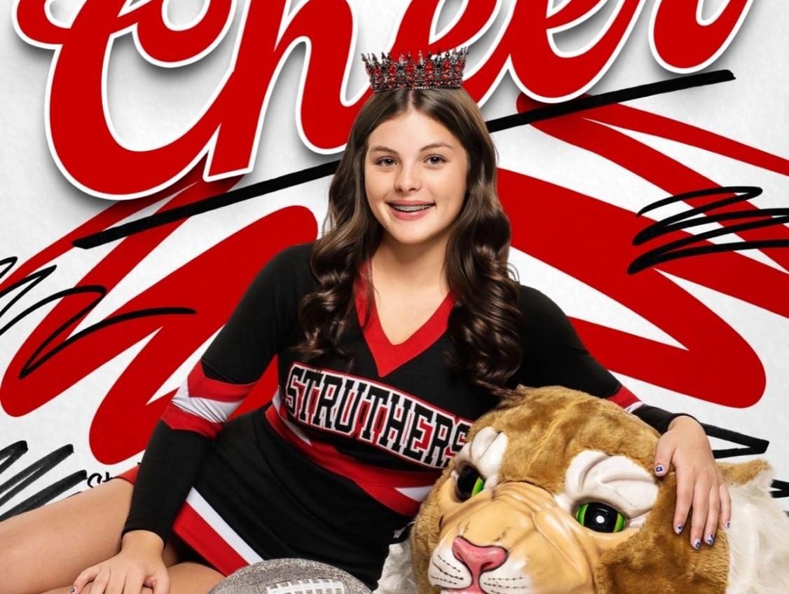 Natalee Caldwell, sophomore, is a cheerleader for the Cats.