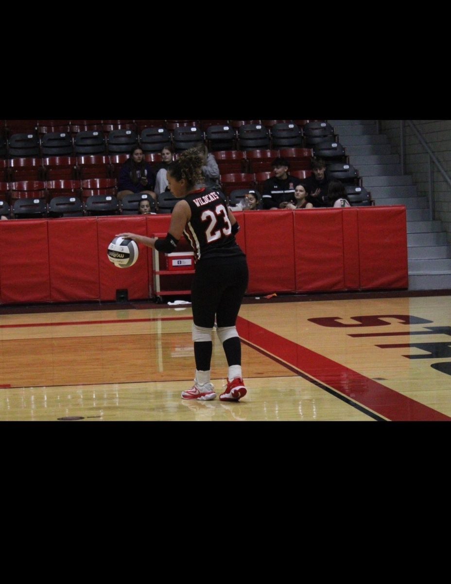 Melyka West, senior, is a defensive specialist for the Ladycats volleyball team.