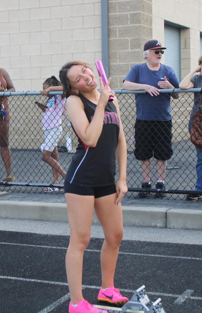 Grace Droney, sophomore, runs the 100m, 200m and relays.
