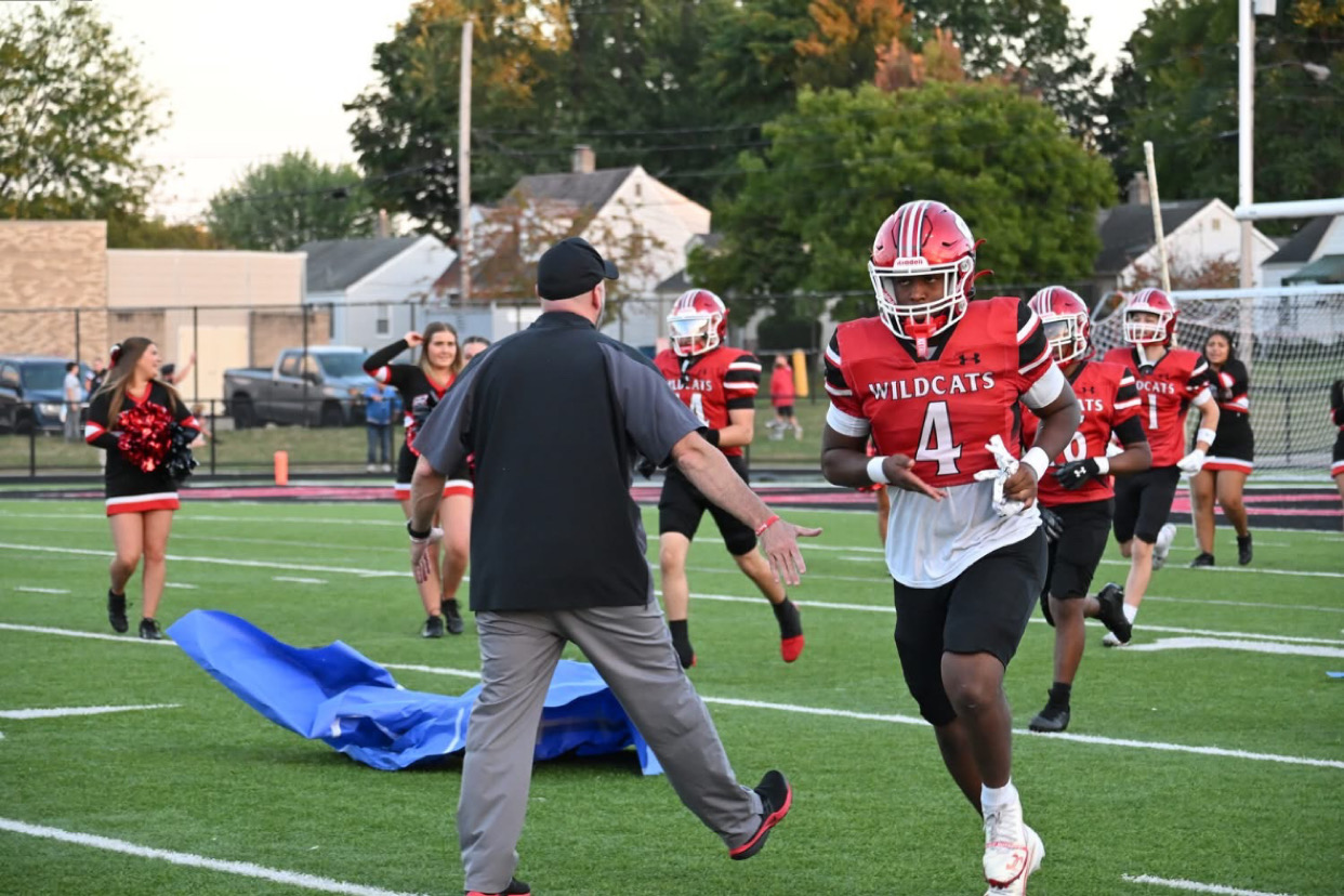 Gionni Stewart, junior, plays ____ for the Cats.