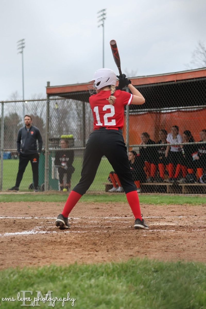 Samantha Minno, senior, plays shortstop for the Ladycats.