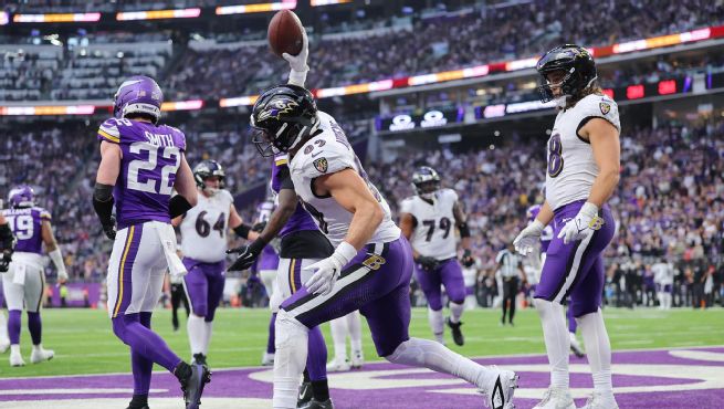 The Baltimore Ravens defeated the Minnesota Vikings on Sunday, November 9th at the U.S. Bank Stadium.