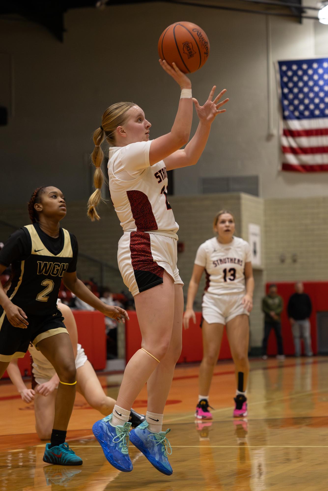 Emily McDowell, junior, is a shooting guard for the Ladycats.