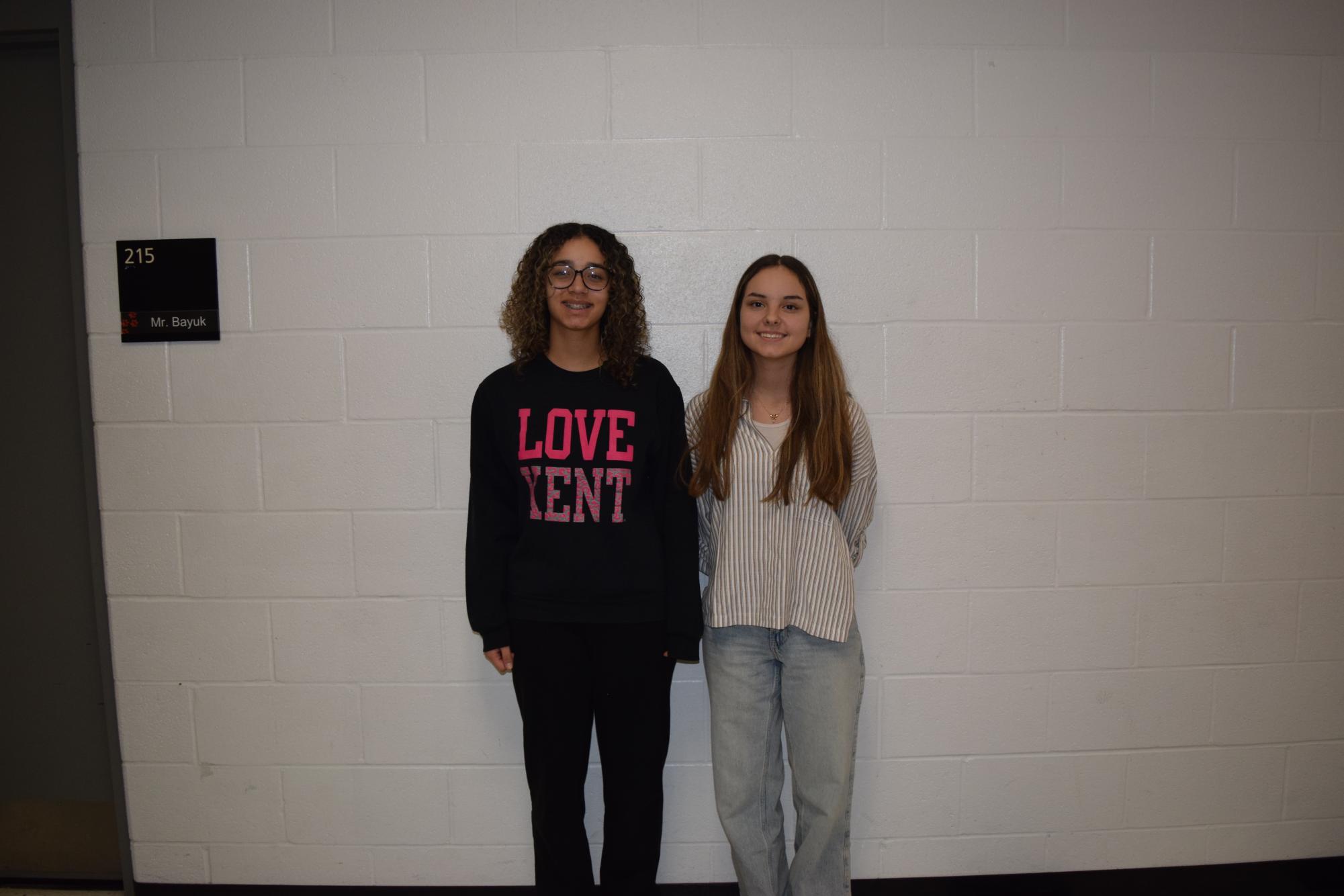 Elliana Cavanaugh-Pete (left) and Maddie Hanna (right) are sophomores at SHS.