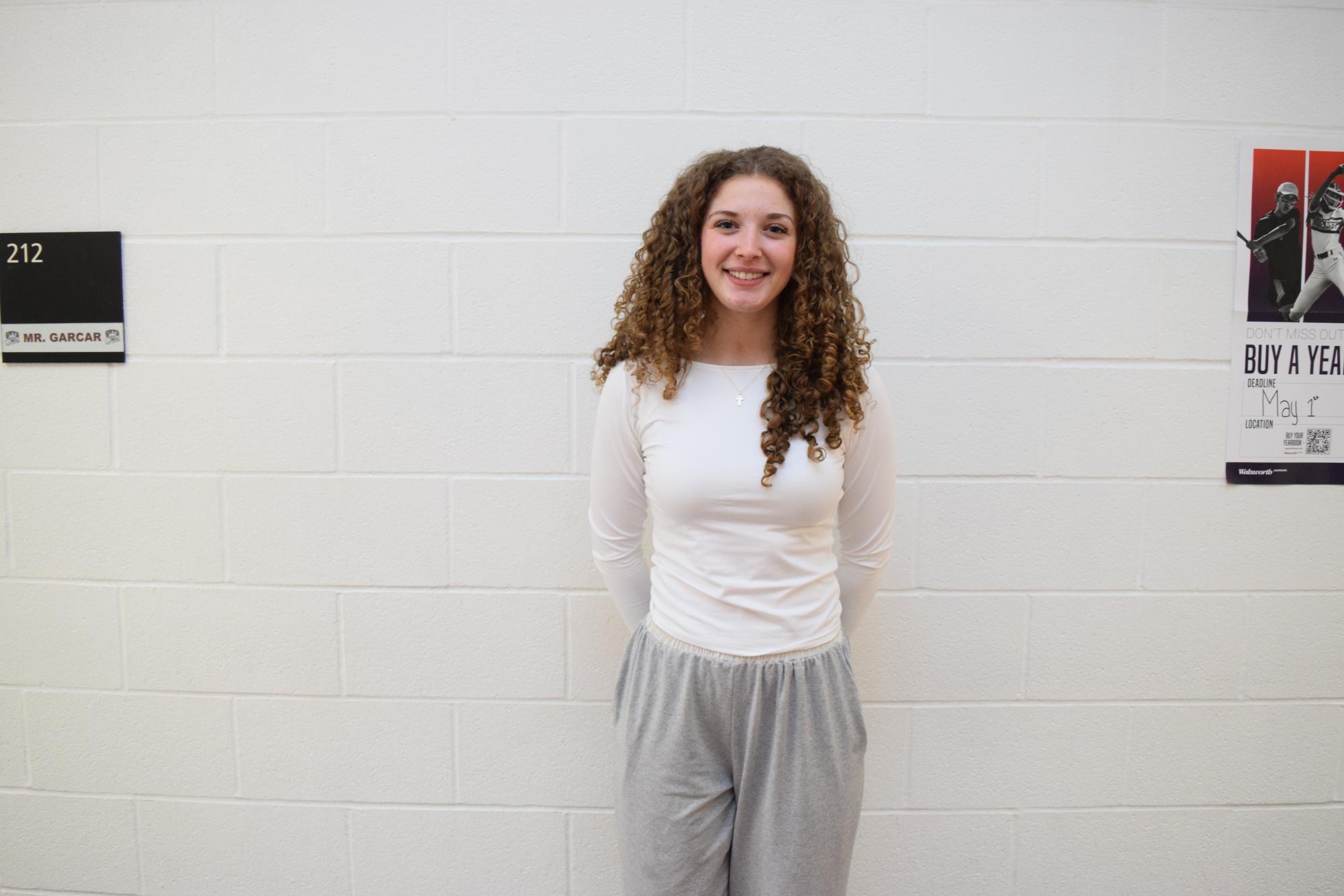 Vivian Marker, junior, is a forward for the Ladycats.