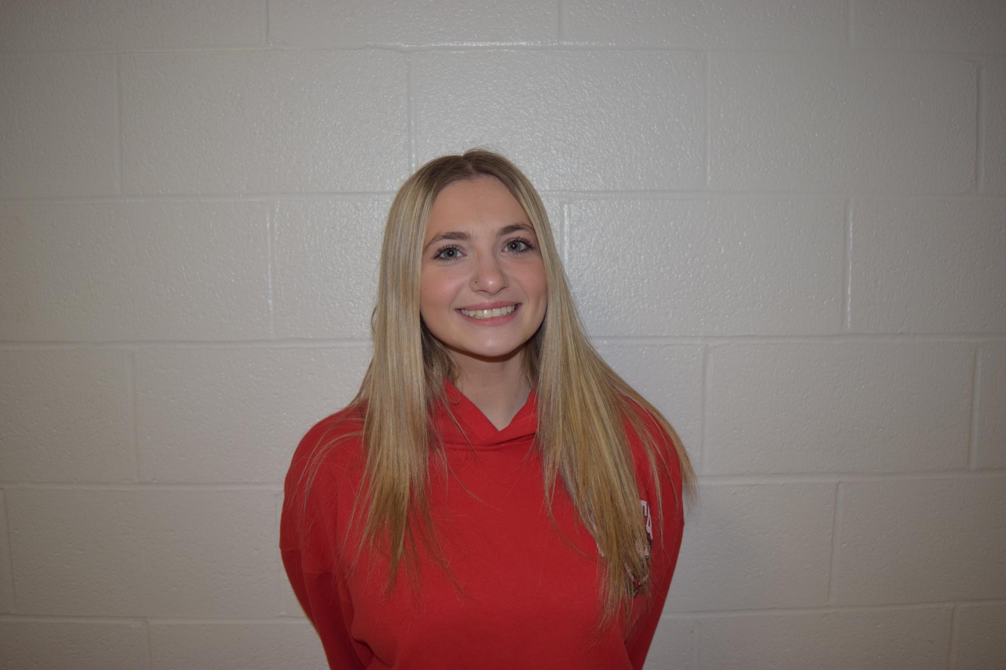 Nia Kavouras, junior, plays volleyball for the Ladycats.