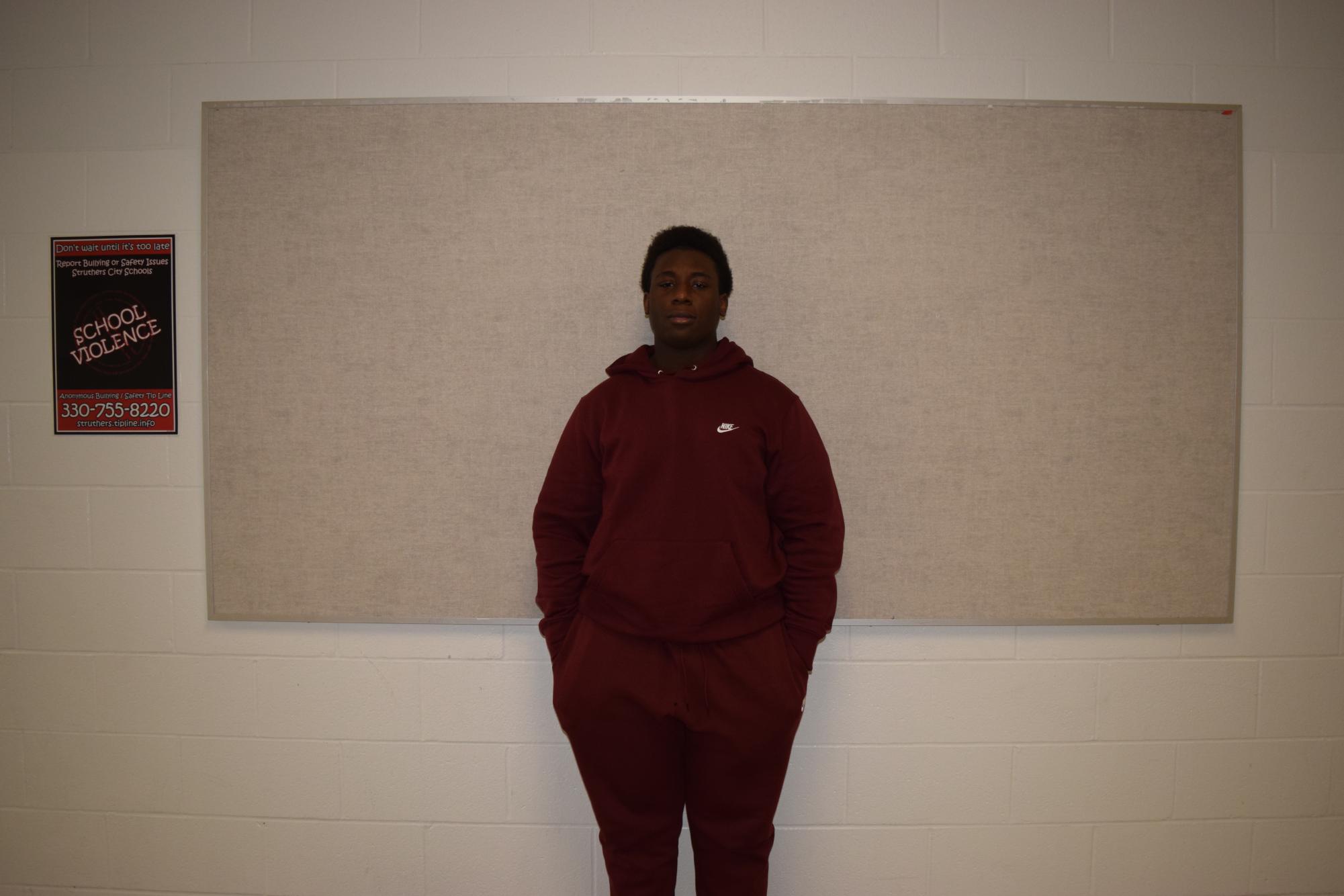 Lerelle Beck, sophomore, is a member of the football team.