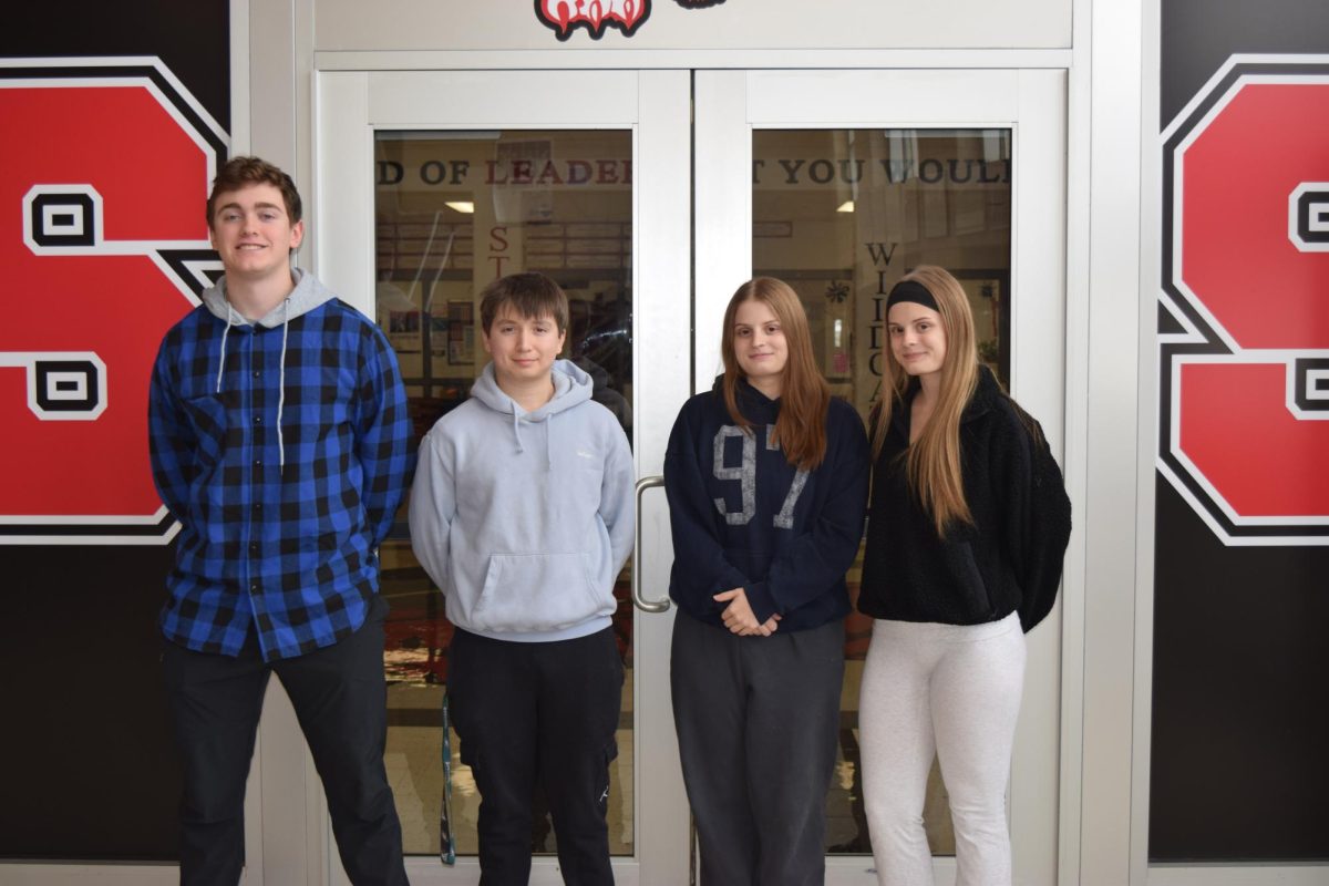(Left to right): Angelo Pezzone, Harry Murray, Alyssa Carcelli, Angelina Carcelli