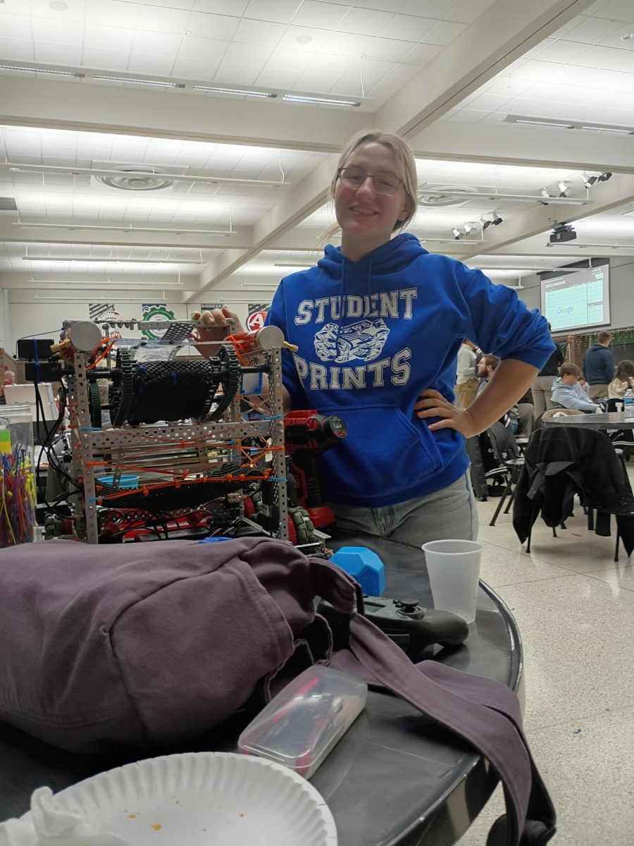 Delaney Painter, sophomore, is a member of the Robotics team.