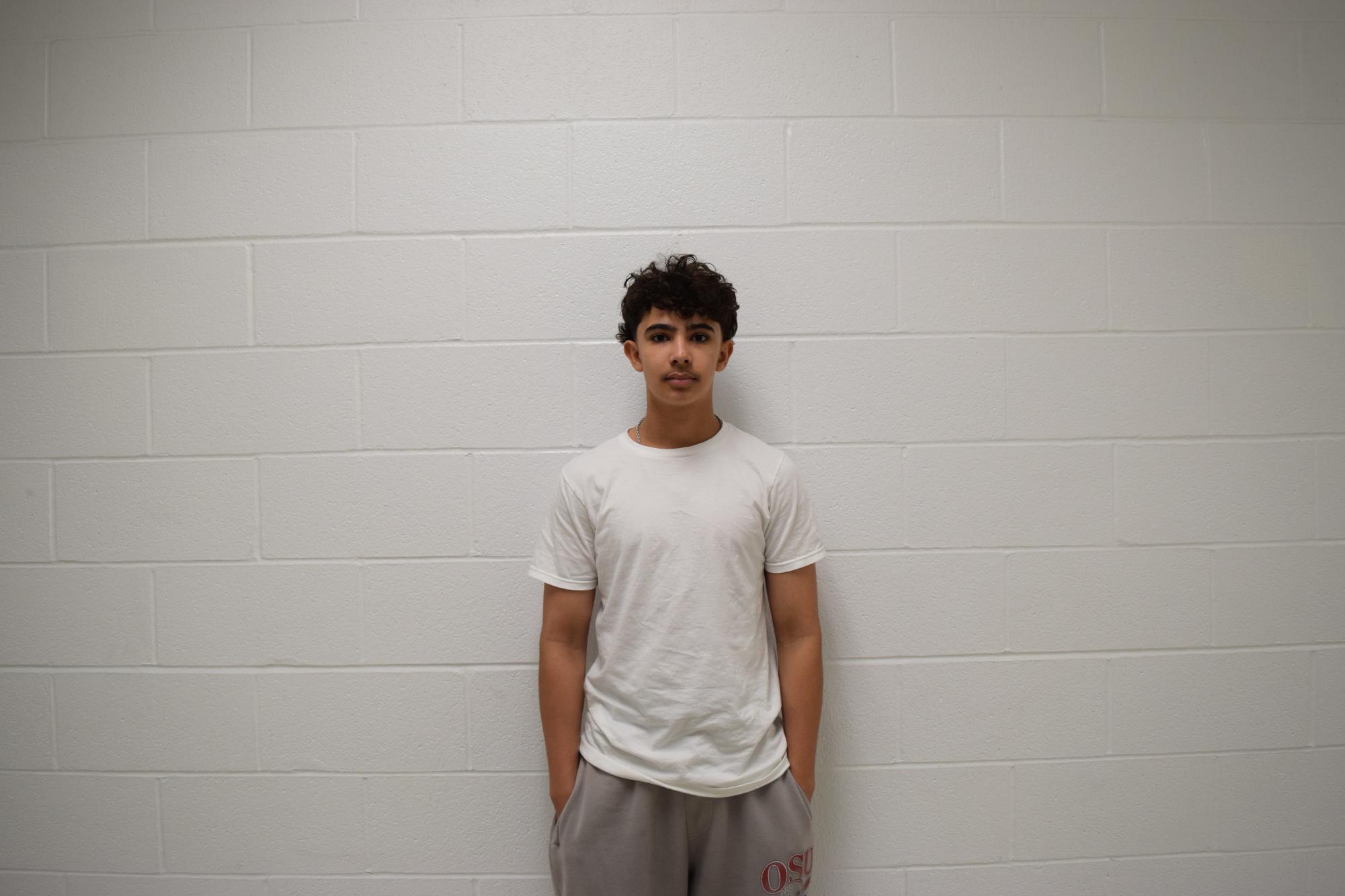 Adrian Nunez, freshman, plays outfield for the Cats.
