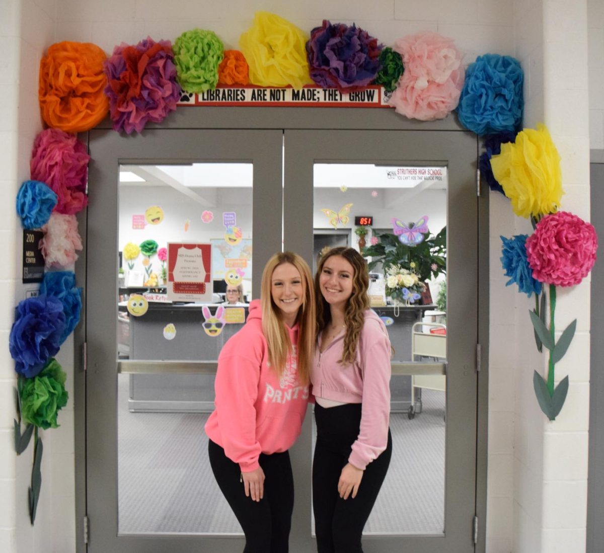 Softball Captains (Left to Right): Riley Guy and Samantha Minno