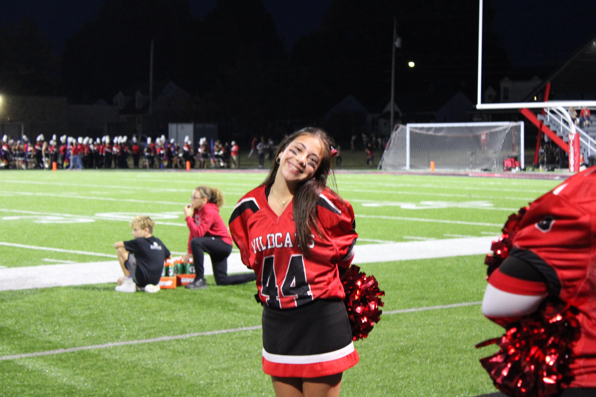 Lily Polis, sophomore, is a member of the cheer squad and the volleyball team.