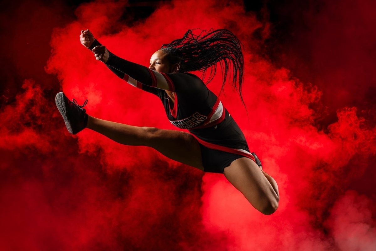 Kylee Kashmiry, junior, is a member of the cheer squad.