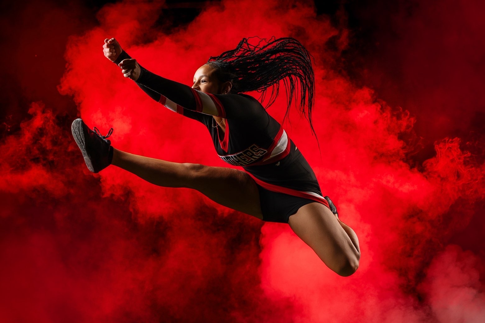 Kylee Kashmiry, junior, is a member of the cheer squad.