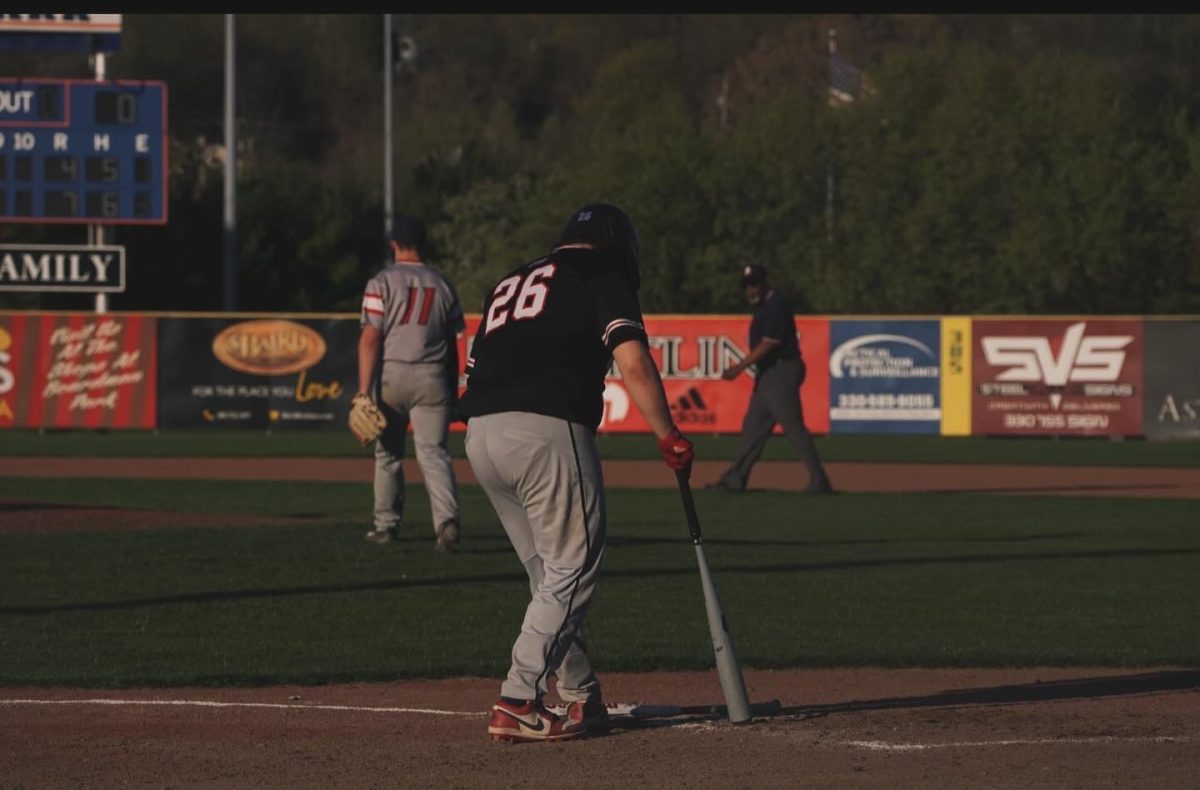 Michael Scavnicky, senior, is the Cats' first baseman.