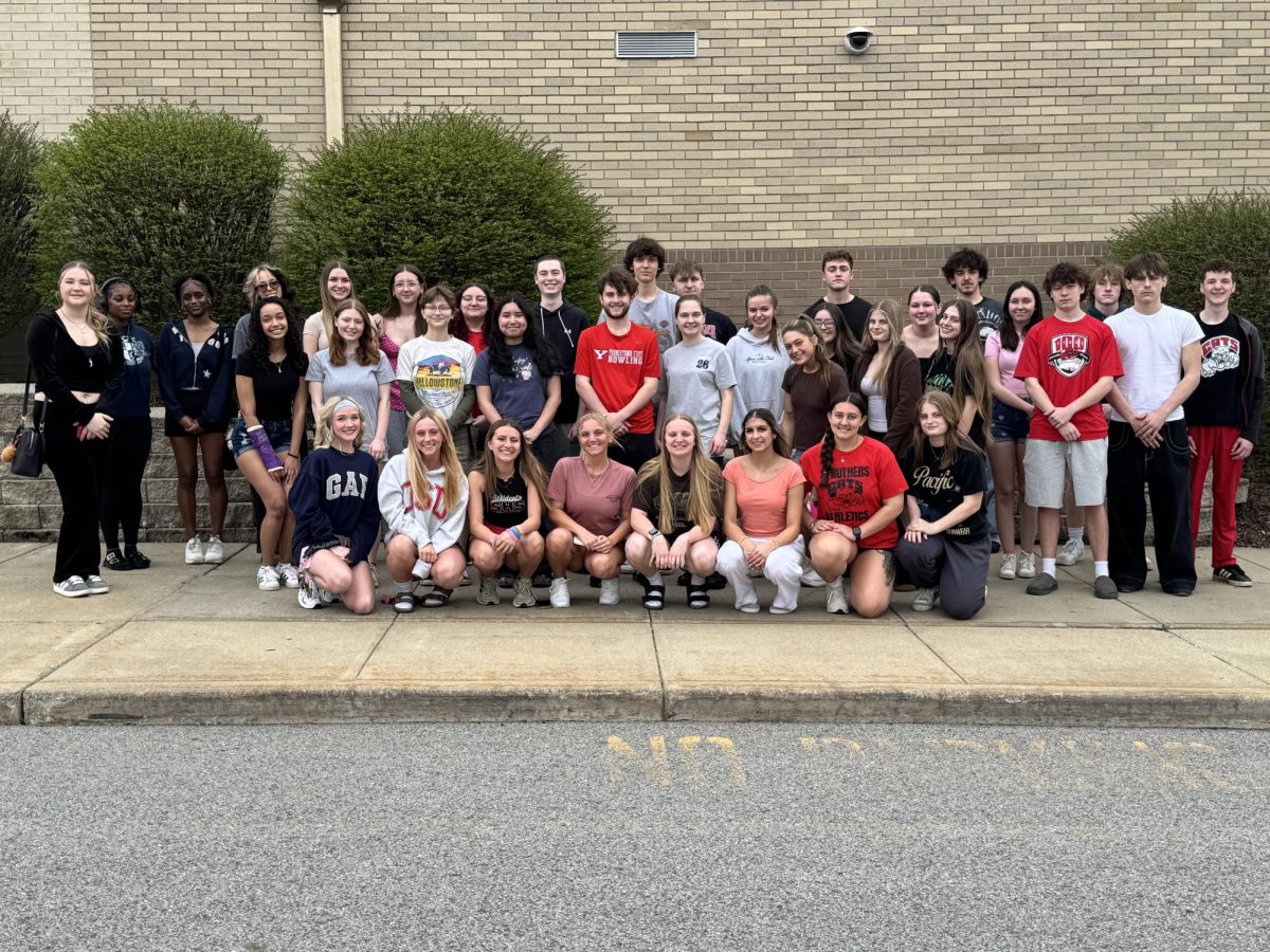 NHS members hid over 3,000 eggs for their Egg My Yard fundraiser.
