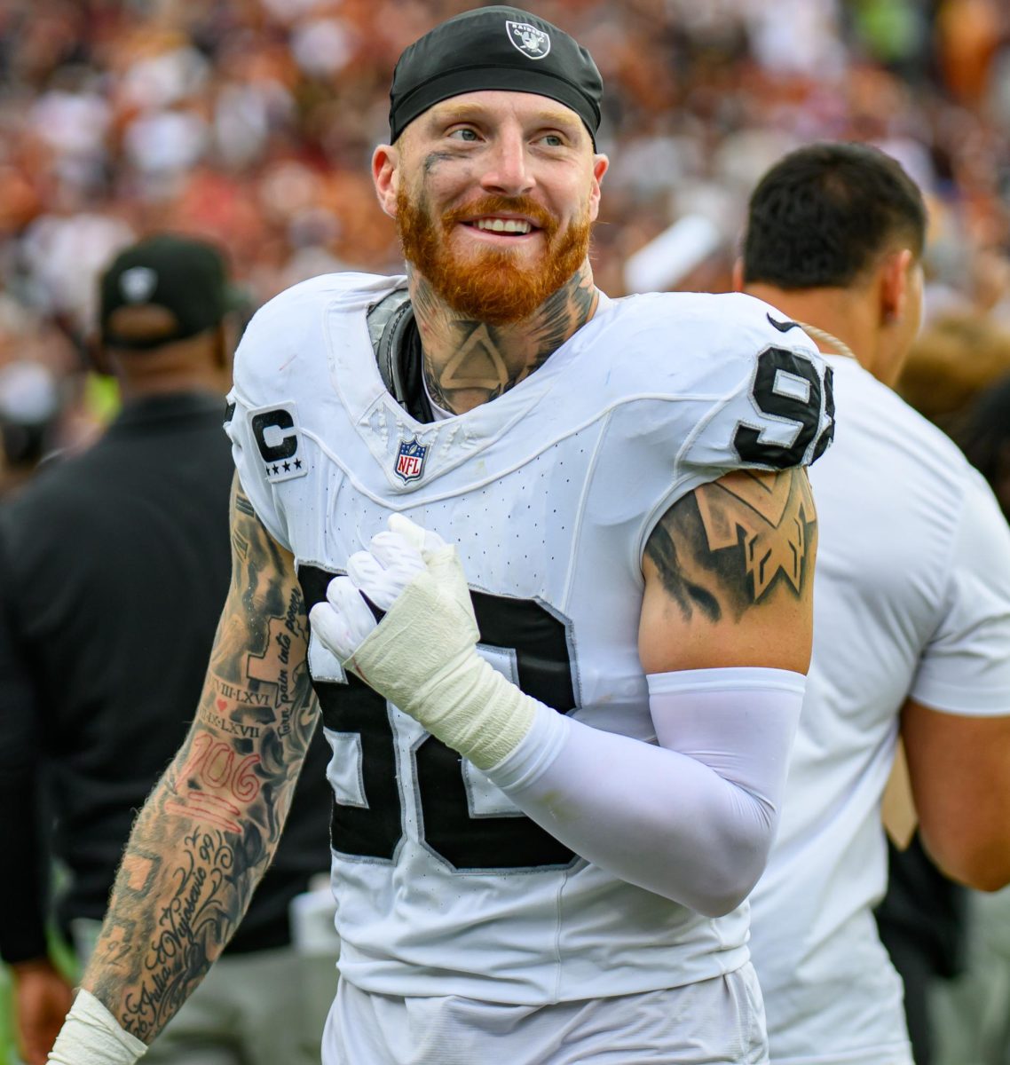 Maxx Crosby is back to the Raiders for the 2026 season.